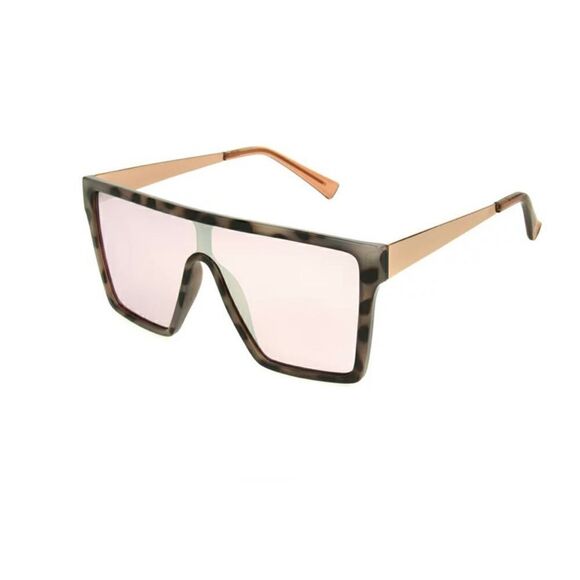 Retro 80’s reflective shield sunglasses